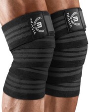 Knee Wraps Pair for Men  Women  Ideal for Cross Training, WODs, Gym Worko...