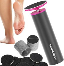 DERMAWAVE Electric Callus Remover Adjustable Speed Foot File 60 Discs