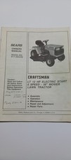 Sears Craftsman LT 12hp 38" Lawn Tractor 917.254245 Owners Manual W/extras