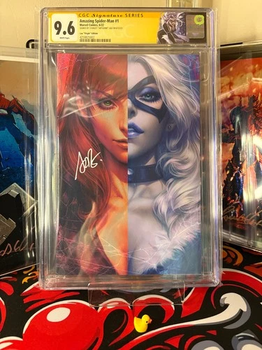 Amazing Spider-Man #1 Virgin Variant CGC 9.6 SS Signed By Stanley "Artgerm" Lau