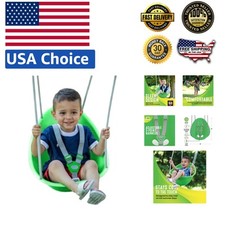 Outdoor Coconut Toddler Swing - Easy Installation, Perfect for Ages 6-36