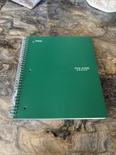 Five Star Spiral Notebook 5 Subject Wide Ruled Paper 200 Sheets 10-1/2" x 8"