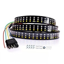 LED Tailgate Light Bar Triple Row 60'' Truck Tailgate Strip Light 5 Functions