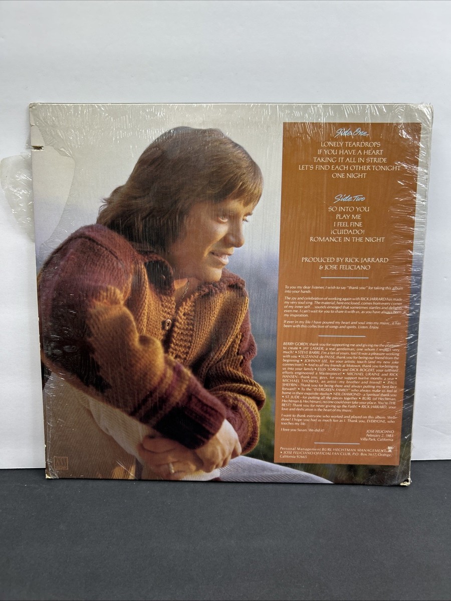 JOSE FELICIANO ROMANCE IN THE NIGHT 1983 MOTOWN LP 6035ML VINYL EX