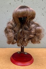 Beautiful Vintage Black Wig For Antique Doll-Would Fit 8 1/2 Inch Doll Head
