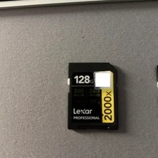 Lexar Professional 2000x 128GB SD Card for DSLR Cameras