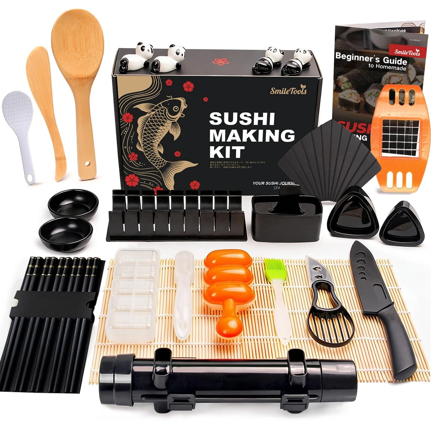 Sushi Making Kit, 30 in 1 Sushi Kit with Sushi Roller, Sushi Maker Bazooka, T...
Opens in a new wind