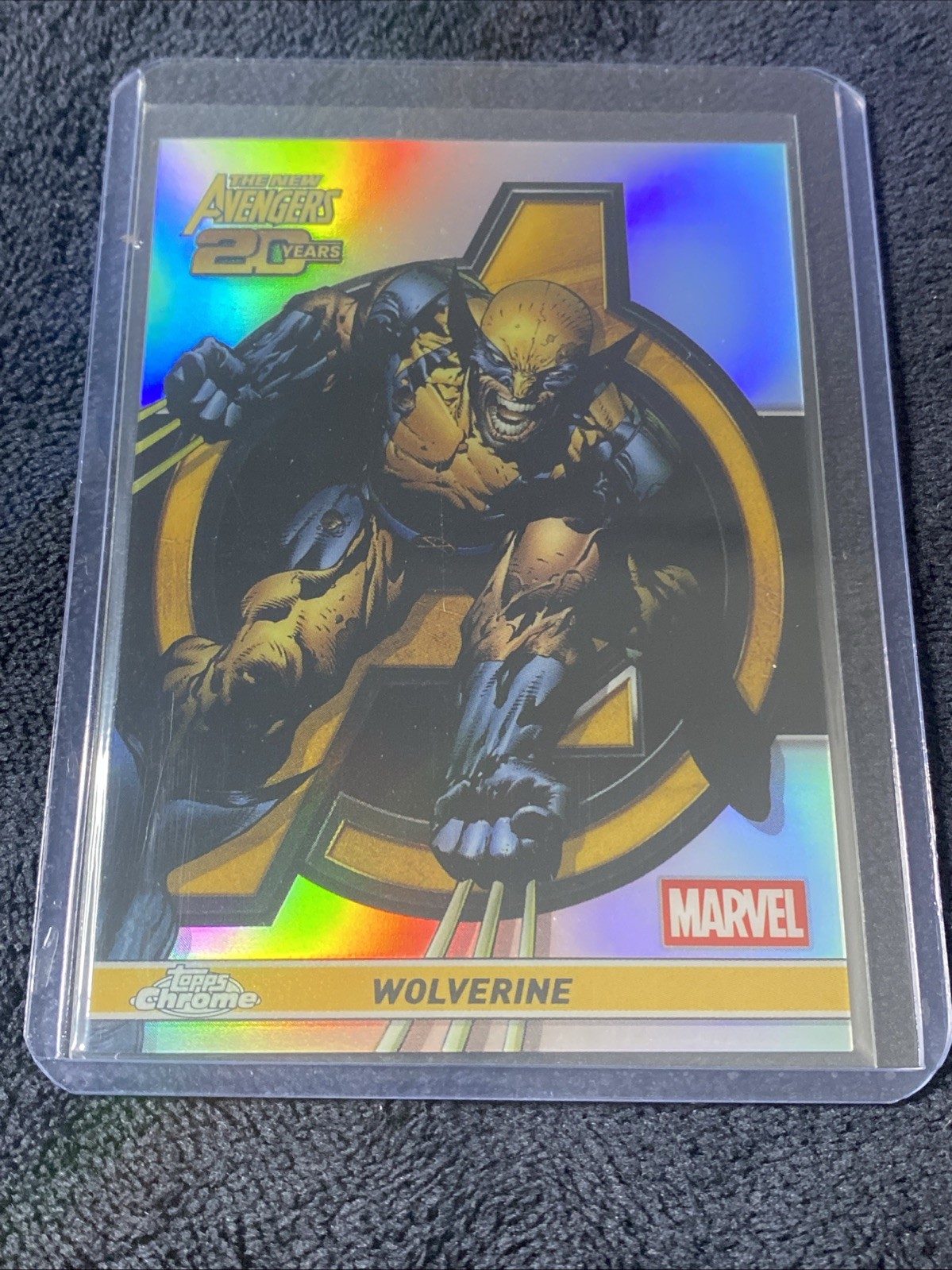 Wolverine #AV-7 Marvel 2025 Topps Chrome New Avengers 20th Anniversary trading card — raw and PSA graded price guide