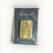 The Perth Mint 1 oz Gold Bar 99.99% Pure Gold in Tamper-Evident Assay Card