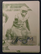 2019 Donruss Plates & Patches Champ is Here Auto Yellow Sony Michel 1/1 Patriots