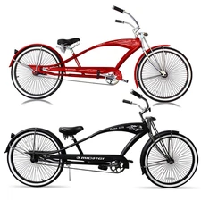 Micargi Puma GTS 26" Stretch Bike For Adults 68 Spokes Rim Retro Extend Bicycle