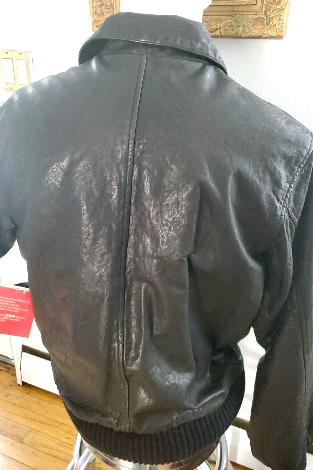 SCHOTT NYC LEATHER NEW  Vintaged JACKET RARE  Brown  w/tags Stunning sz Large  image 3