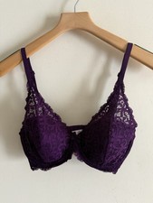 Victoria's Secret Body by Victoria Unlined Demi Bra Plum 34D
