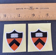 Lot Of 2 Princeton University Sticker For Water Bottle Laptop Cell Car New