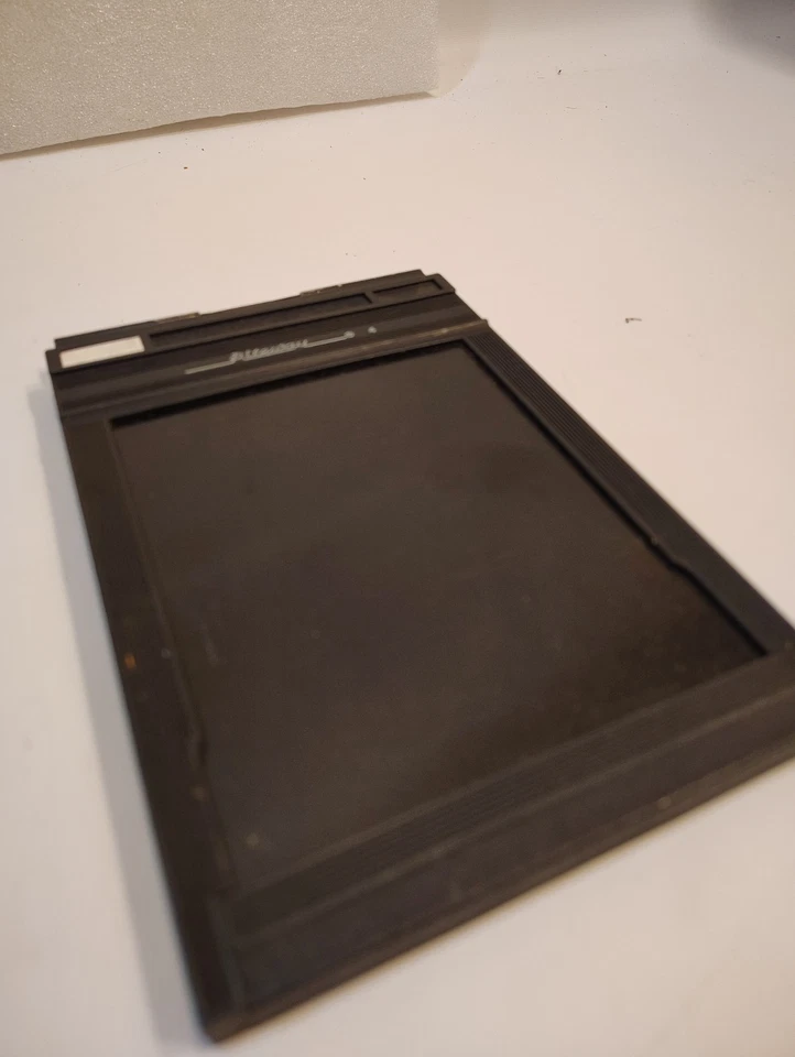 Lot of 2 Graflex Riteway #1284 Plastic & Wood Film Holder for 4x5 Cut Sheet Film - Image 4 of 4