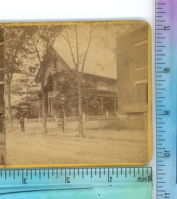 Cottage Type Home Gothic Style Martha's Vineyard ? Unidentified Stereoview