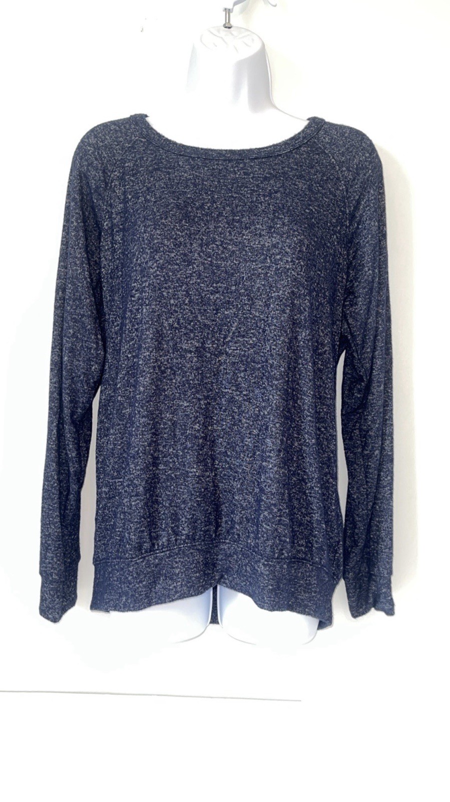Buffalo David Bitton Women’s Pullover Sweater Long Sleeve Heather Blue Size M