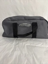 McGuire Nicholas Gray Nylon Tool Bag with Handles 12x6x4 Very Good Condition