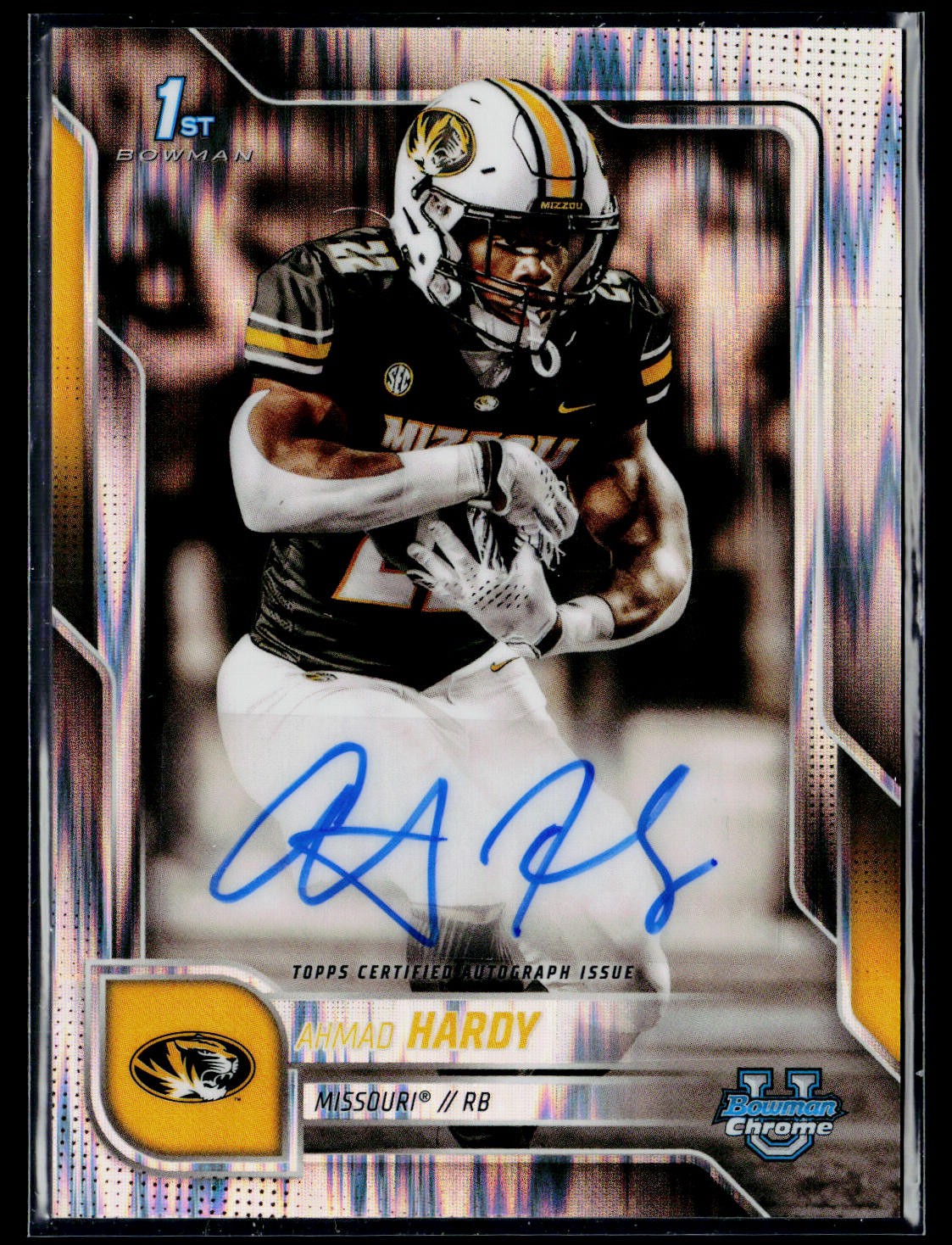 2025 Bowman U Chrome #BCA-AHA Ahmad Hardy Chrome Prospect Autographs Stealth
