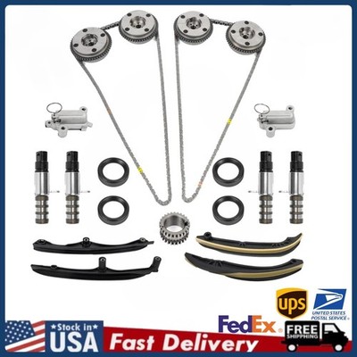 3.5L Ford Ecoboost Chains, Guides Tensioners W/Phasers Kit For 2017-23 Ford F150