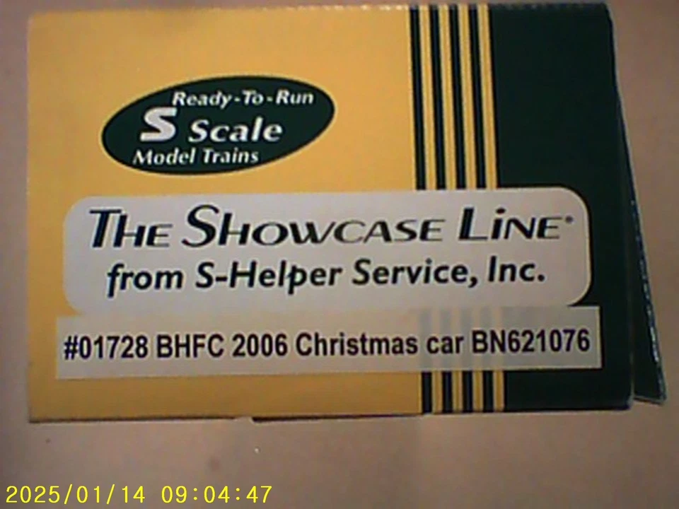 S Helper Service Showcase Line 01728 BHFC 2006 Christmas BN flat car w/packages - Image 2 of 2