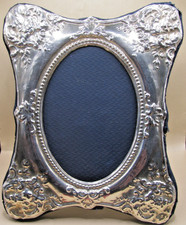 London Hallmarked Vintage Sterling Silver Photo Frame - Large Example