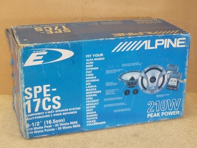 Klassische Alpine SPE-17CS 16,5 cm Autoradio Lautsprecher mit Hochtönern etc. 6,5''