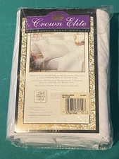 Crown Elite King Flat Sheet, Premium Weave, 250  Thread Count