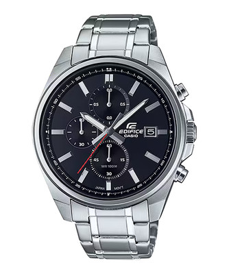 CASIO EDIFICE EFV-610D-1AVUEF Herren Uhr Chrono Chronograph Black Edelstahl Neu
