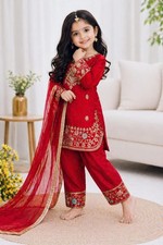 Readymade kids girls top plazzo party wear eid indian girls designer dress