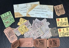 1940'S+  TICKET STUBS: RINGLING MUSEUMS, MOVIE THEATERS, CHICAGO STADIUM I921