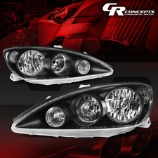 Pair Black Clear Corner Headlight Lamps Lhrh For 2005-2006 Toyota Camry Xv30 Pair Black Clear Corner Headlight Lamps Lhrh For 2005-2006 Toyota Camry Xv30