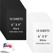 20 Pcs 3mm Embroidery Foam EVA Foam Sheets for 3D Embroidery Arts and Crafts, DI