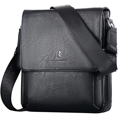 Leathario Men's Crossbody Bag, Vegan Leather, Shoulder Purse Side Sling Satch...