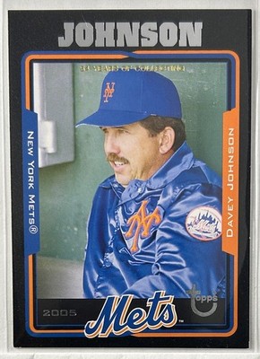2005 Topps Retired Signature Edition #16 Davey Johnson Black SN04/54 Mets