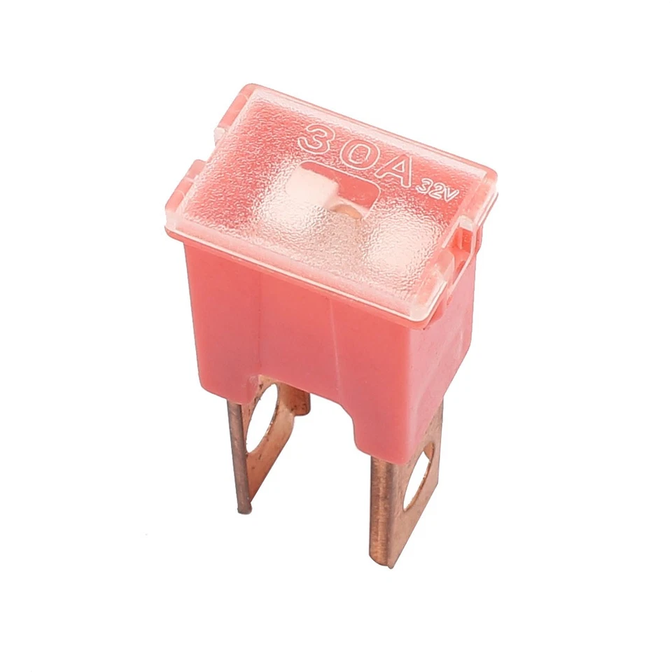 Auto Car 30A 32V Male PAL 2 Straight Blade Slow Blow Fuse Orange 2 Pcs - Image 2 of 2