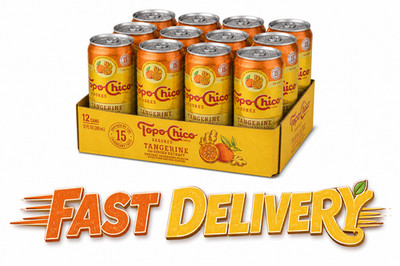 Topo Chico Sabores Tangerine Ginger Extract ,12 oz Cans,( Pack of 12 )