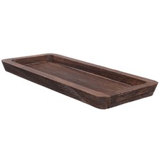 Narrow Wooden Platter Rustic Kitchen Decor Tray for Coffee Table