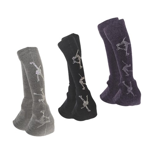 2 Pieces Figure Skating Leg Warmers Leg Sleeves Comfortable Decorative Boot - Picture 1 of 22