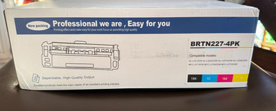 Brother Printer Ink Refill Kit; BRNT227-4PK;  Color, Black, and White Cartridges
