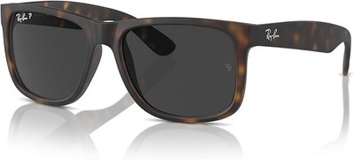 Ray-Ban RB4165 Justin Sunglasses Rubber Havana/Dark Gray Lenses 54MM