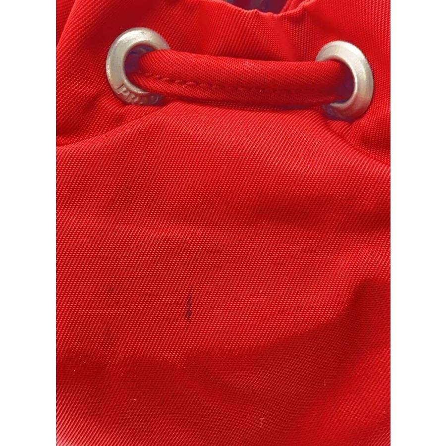 PRADA Drawstring Pouch Nylon Red Authentic Women … - image 7