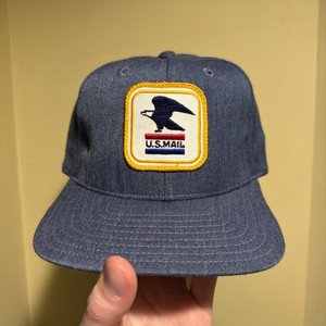 帽子 READYMADE 18AW US MAIL VINTAGE COTTON READY MADE(レディメイド) 18AW US MAIL VINTAGE COTTON 再構築 刺繍