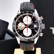Tag Heuer Carrera Cal 16 automatic chrono watch near mint full set 1 yr warranty