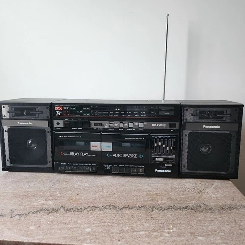 Panasonic RX-CW43  Dual Auto Reverse Stereo Cassette Record READ