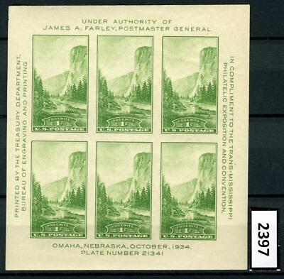 #ad Dealer Dave US Stamps #769 FARLEY ORIGINAL GUM MNH YOSEMITE OS934 2397 $35.89