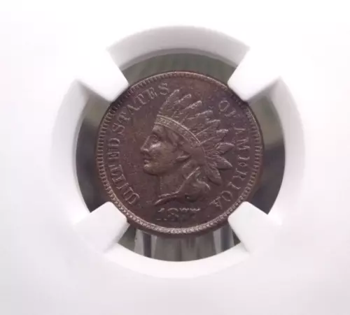 1877 Indian Head Cent Penny 1c NGC AU Detail #001 About Uncirculated ECC&C, Inc.