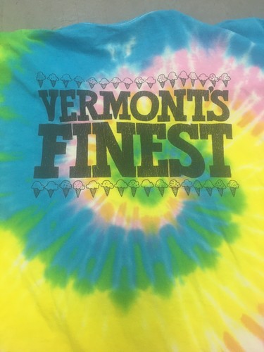 Ben and Jerrys Shirt Size XL Saratoga Springs Tie Dyed Ice Cream New York NY - 第 4/5 張圖片