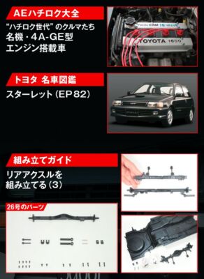DeAGOSTINI Weekly TOYOTA SPRINTER TRUENO AE86 1/8 Scale No DeAGOSTINI Weekly TOYOTA SPRINTER TRUENO AE86 1/8 Scale No