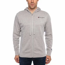 Champion Men's Full-zip Fleece Hoodie Jacket,Oxford Gray, XL (1058)